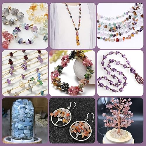 Miniatura 7 de HAAMIIQII Piedras de chip irregulares de coral rojo de 5 a 0.315 in, piedras preciosas sueltas y curativas energéticas para hacer joyas, hebras de