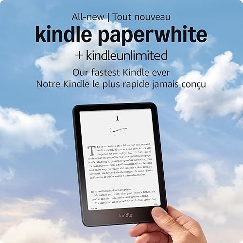 All-new Amazon Kindle Paperwhite (16 GB) โ Our fastest Kindle ever, with new 7" glare-free display, and weeks of battery life โ Black + 3 Months Free Kindle Unlimited (with auto-renewal) - With 3 months free Kindle Unlimited