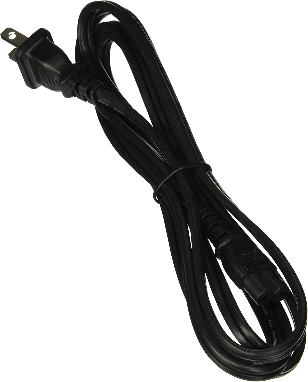 C&E Universal 2 Slot to Standard NonPolarized Power Cord, Black M03904