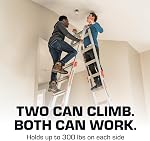 Little Giant Ladders, Velocity avec les niveleuses à cliquets, M26, 26 ft, Échelle multi-positions, Aluminium, Type 1A, 300 Lbs Poids nominal, (15426-801)