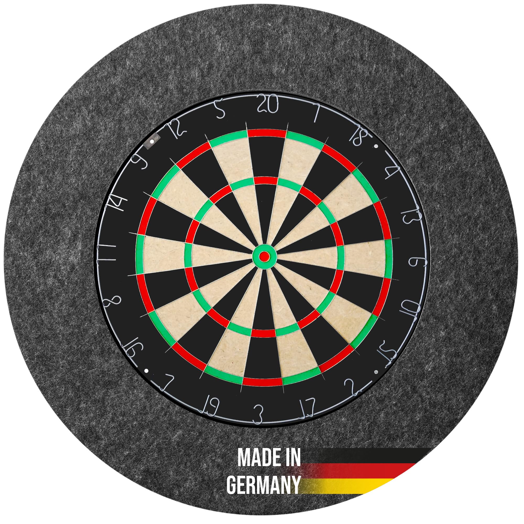 Karella Ultimo Dartboard Surround – runder Auffangring aus recycelten Fasern, Made in Germany