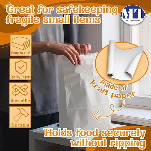 Miniatura 4 de MT Products - Bolsa de comestibleslonchera, capacidad de 8 libras, multiusos, perfecta para compras, almacenamiento, pequeños botes de basura y más,