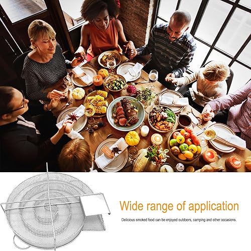 Miniatura 6 de Naysku Generador de humo frío, bandeja para ahumar pellets, ahumador de laberinto para frío, herramientas de cocina de parrilla de acero inoxidable