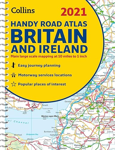2021 Collins Handy Road Atlas Britain and Ireland: A5 Spiral (Collins Road Atlas)