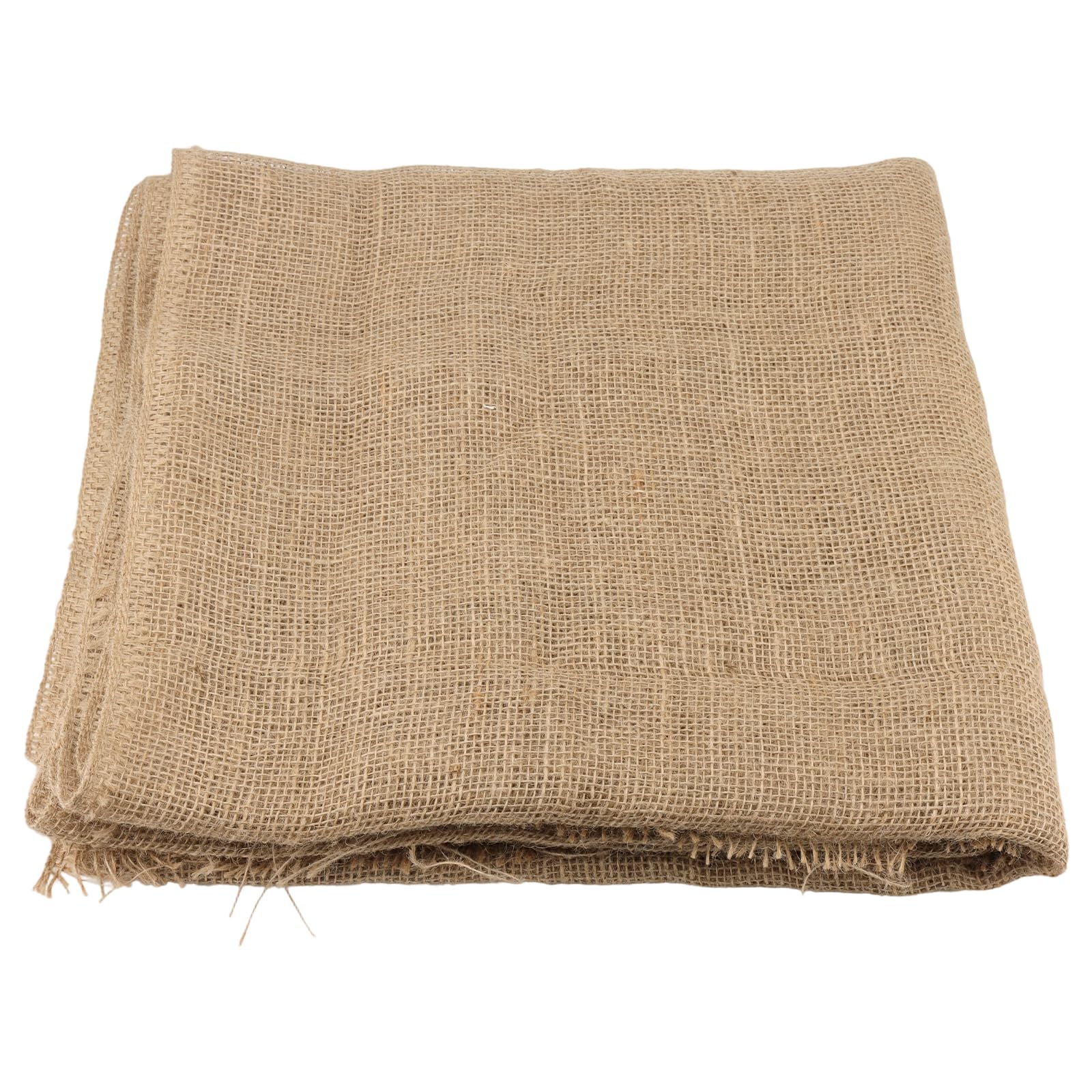 Senjeok Khaki 10M Hessian Jute Fabric Roll, 1M Wide Burlap Table Runner For Craft, Decorative, Wedding