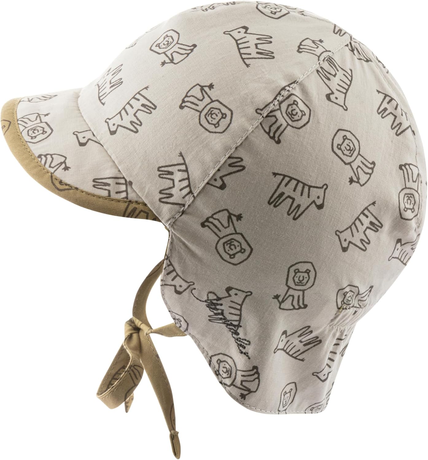 Sterntaler Boy's Schirmmütze Bindeband Zum Wenden Bedruckt Mit Safari Tieren Sun Hat