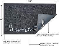 Vista 3 de AAZZKANG Tapete para puerta de exterior con parte trasera de goma antideslizante, tapete de bienvenida para puerta delantera, fácil de limpiar