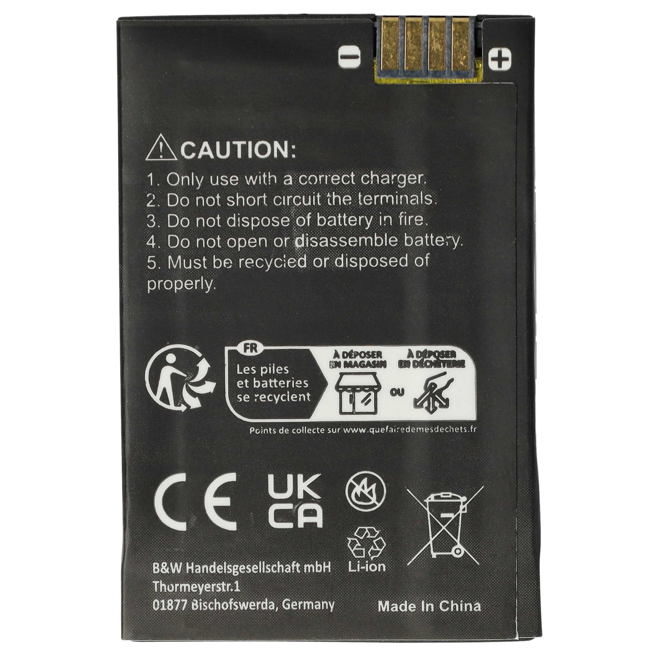 vhbw 10 x akumulator zamienny do Motorola SNN5762A, SNN5782B, SNN5765, SNN5782, SNN5819, SNN5762 do radia (1800 mAh, 3,7 V, Li-Ion)