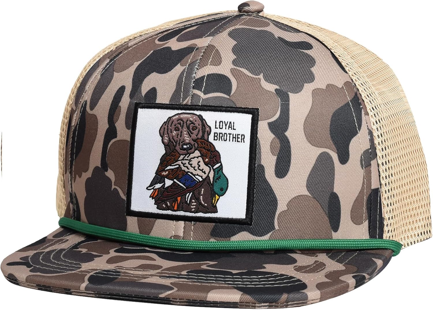 EDTREK Outdoorsman Pro Trucker Breathable Mesh Performance Cap - Flat Brim Snapback Hat