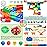 COUOMOXA Marble Run Building for Kids: STEM Building Blocks Set Compatible with Classic Bricks - Educational Toys for Kids Ages 3 4 5 6 7 8+ Home Classroom for Boys Girls
