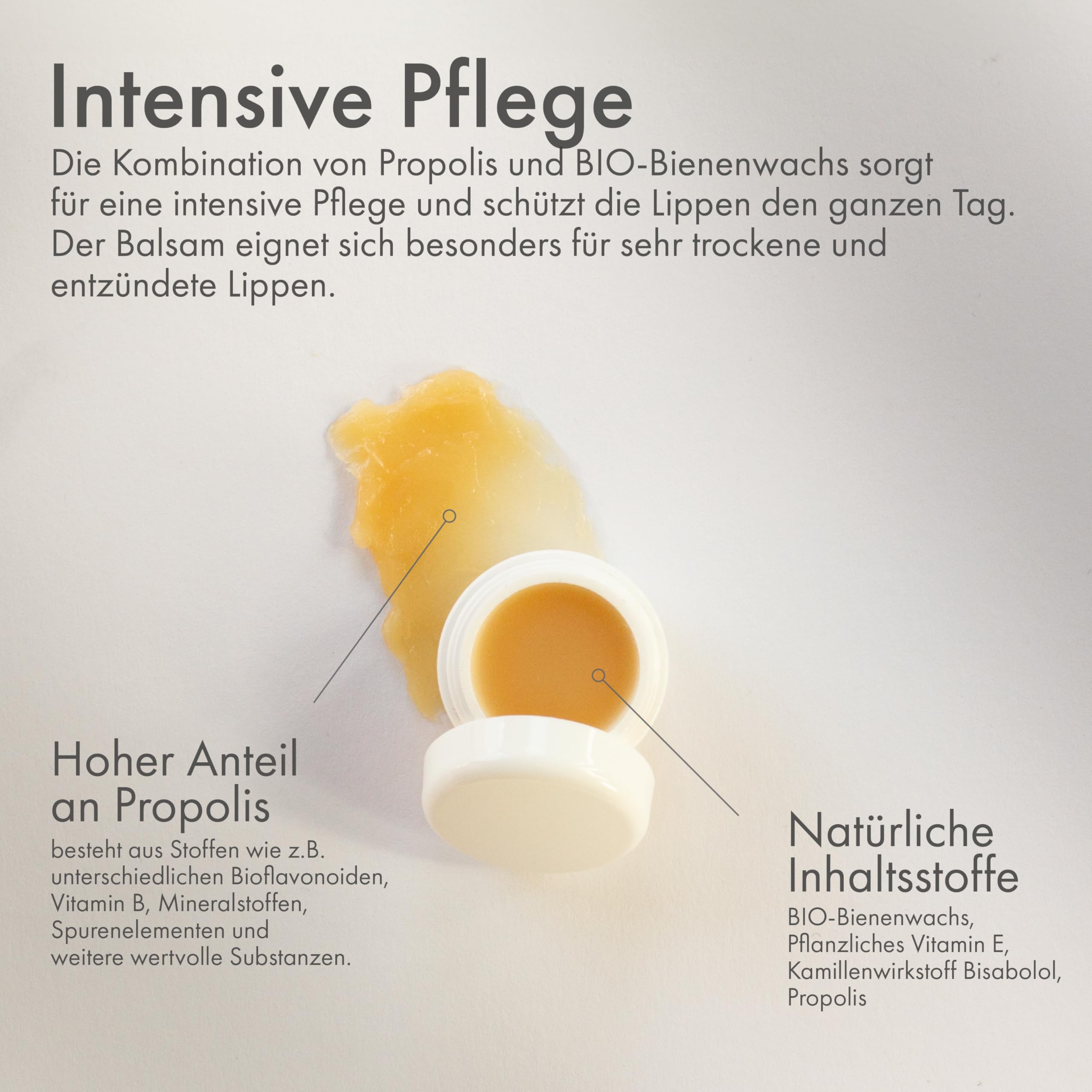 PropoliS Balsam zur Lippenpflege, 5 ml Cream, klar - Image 2