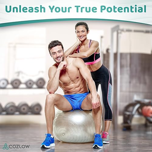 Miniatura 7 de COZLOW Barra de rodillo muscular - Verde - Herramienta de masaje corporal con 6 rodillos y asas antideslizantes para masaje de tejido profundo y