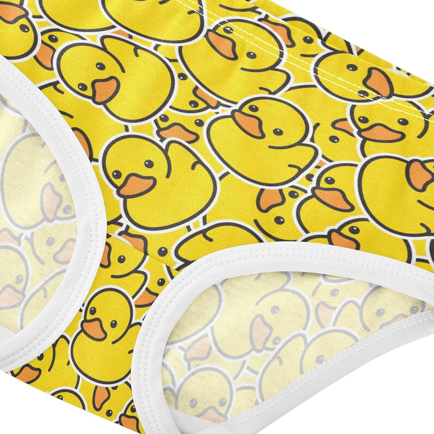 Little Girls' Soft Cotton Underwear Kids Breathable Comfort Cute Rubber Duck Panties Briefs Toddler Undies - Image 4