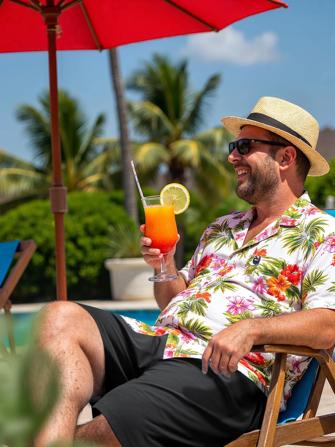 Arcweg Men's Big & Tall Swim Trunks - Quick Dry Board Shorts with Compression Liner & Zipper Pockets (2X-6X) - Image 2