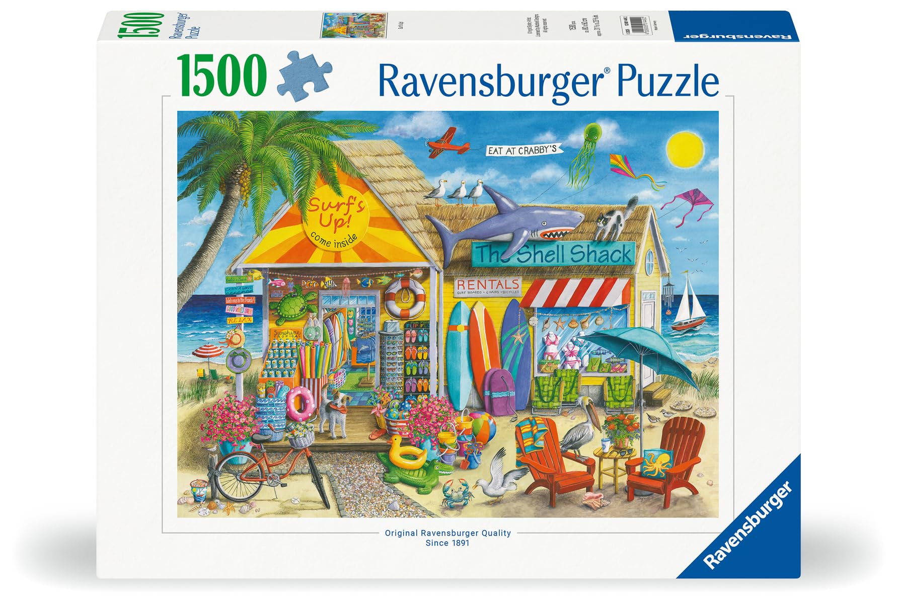 Ravensburger 1500ピース ジグソーパズル Amazon.com: Ravensburger Surf's Up 1500 Piece Jigsaw Puzzle