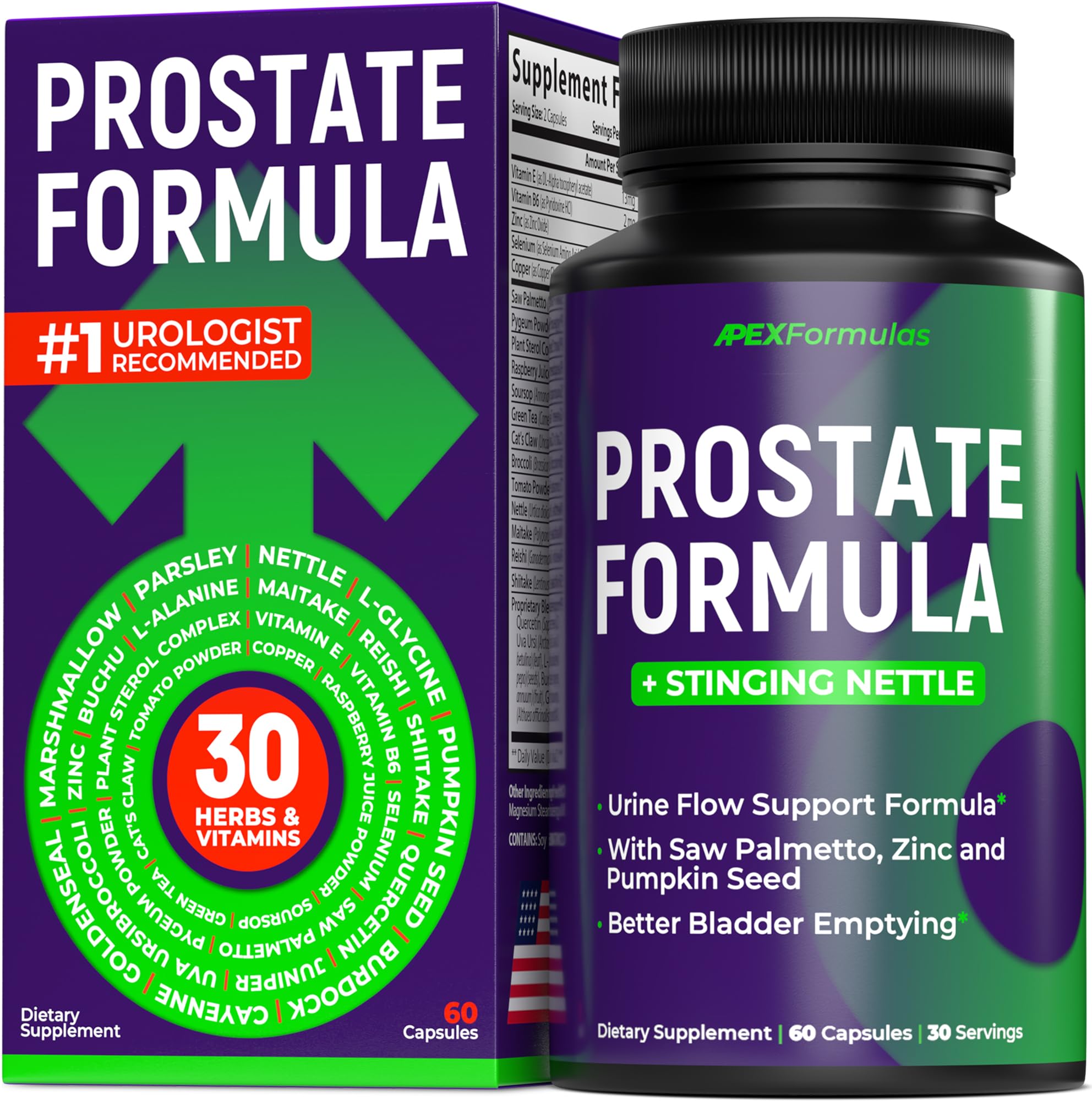 Amazon.com: Prostate Health Supplements for Men with Stinging