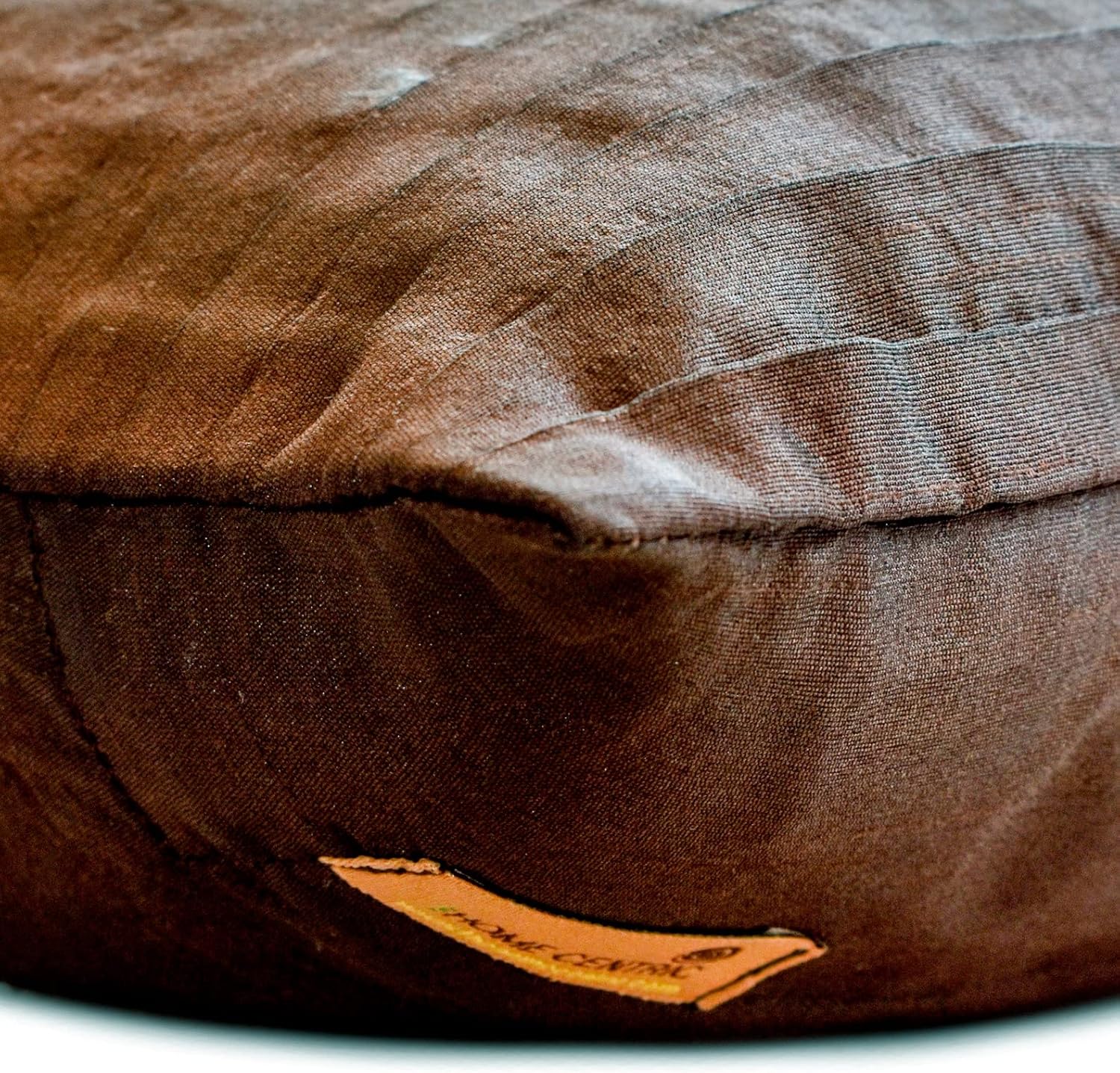 HomeCentric Brown Lumbar Pillow Cover, 12x24 inch (30x60 cm) Silk Rectangle Pillow, Crystal Dreams Bling