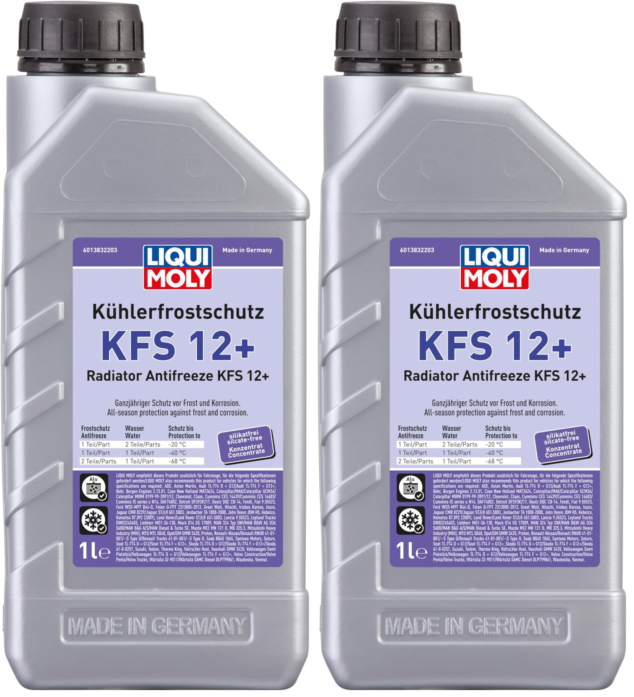 LIQUI MOLY Kühlerfrostschutz KFS 12+ | 1 L | Kühlerschutz | Art.-Nr.: 21145 (Packung mit 2)