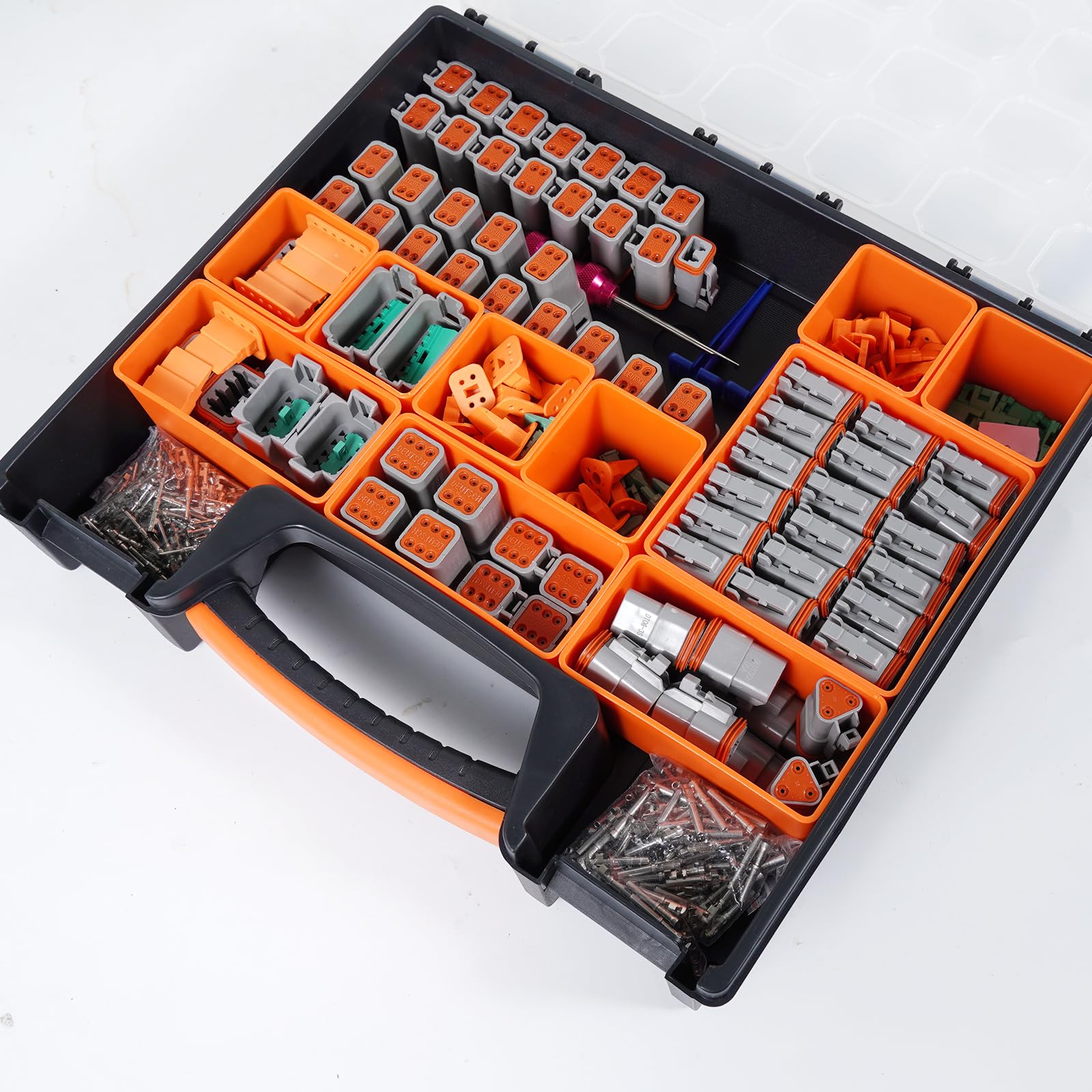 MACHSWON 604PCS DT Deutsch Connector Kit, Size 16 Stamped Formed Contacts(14-18AWG)/ DT Connector Removal Tool - Image 2