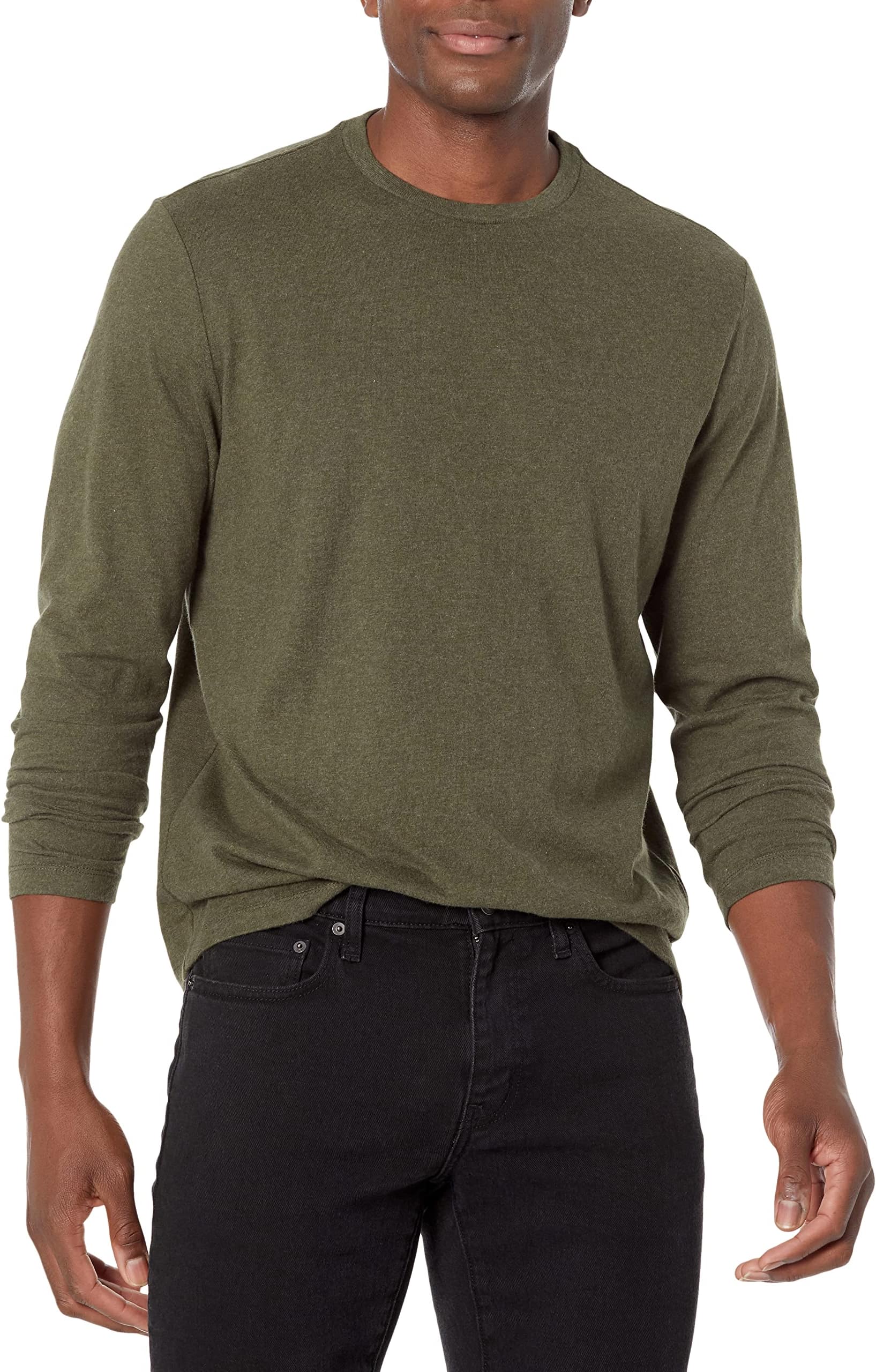 Amazon Essentials Men's Regular-Fit Long-Sleeve Pocket T-Shirt