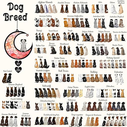 Miniatura 10 de NAZENTI Regalos conmemorativos personalizados para perros, atrapasoles conmemorativos para perros, atrapasoles personalizados para perro, adorno