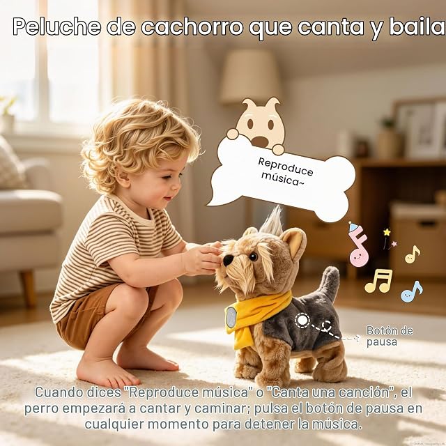 Foto 4 de 7 de TUMAMA KIDS Perro de Juguete Que Corre, Ladra y Cantar