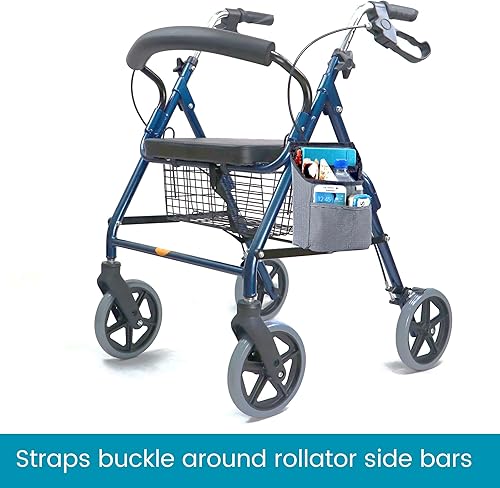 Miniatura 4 de High Road Bolsa compacta para andar, mochila lateral para silla de ruedas y bolsa para scooter con bolsillos de fácil acceso y correas ajustables