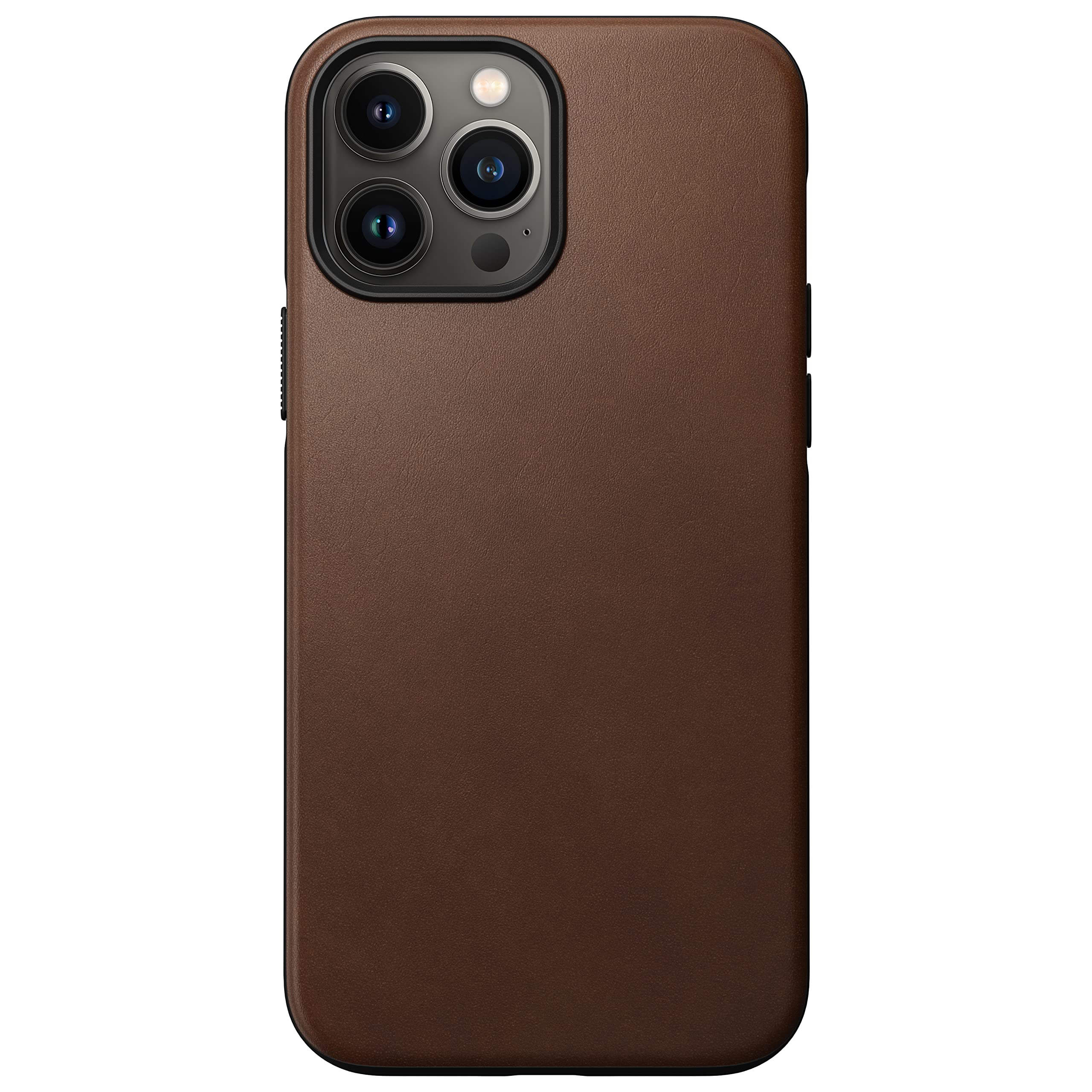 Nomad Modern Leather Case for iPhone 13 Pro Max | MagSafe | Rustic Brown Horween Leather