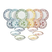 Tognana Sintra, Servizio piatti per 6 persone 18 pezzi, porcellana, multicolor
