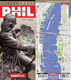 StreetSmart Philadelphia Map by VanDam - Laminated pocket size City Center Street & Freeway Map to Philadelphia, PA comple...