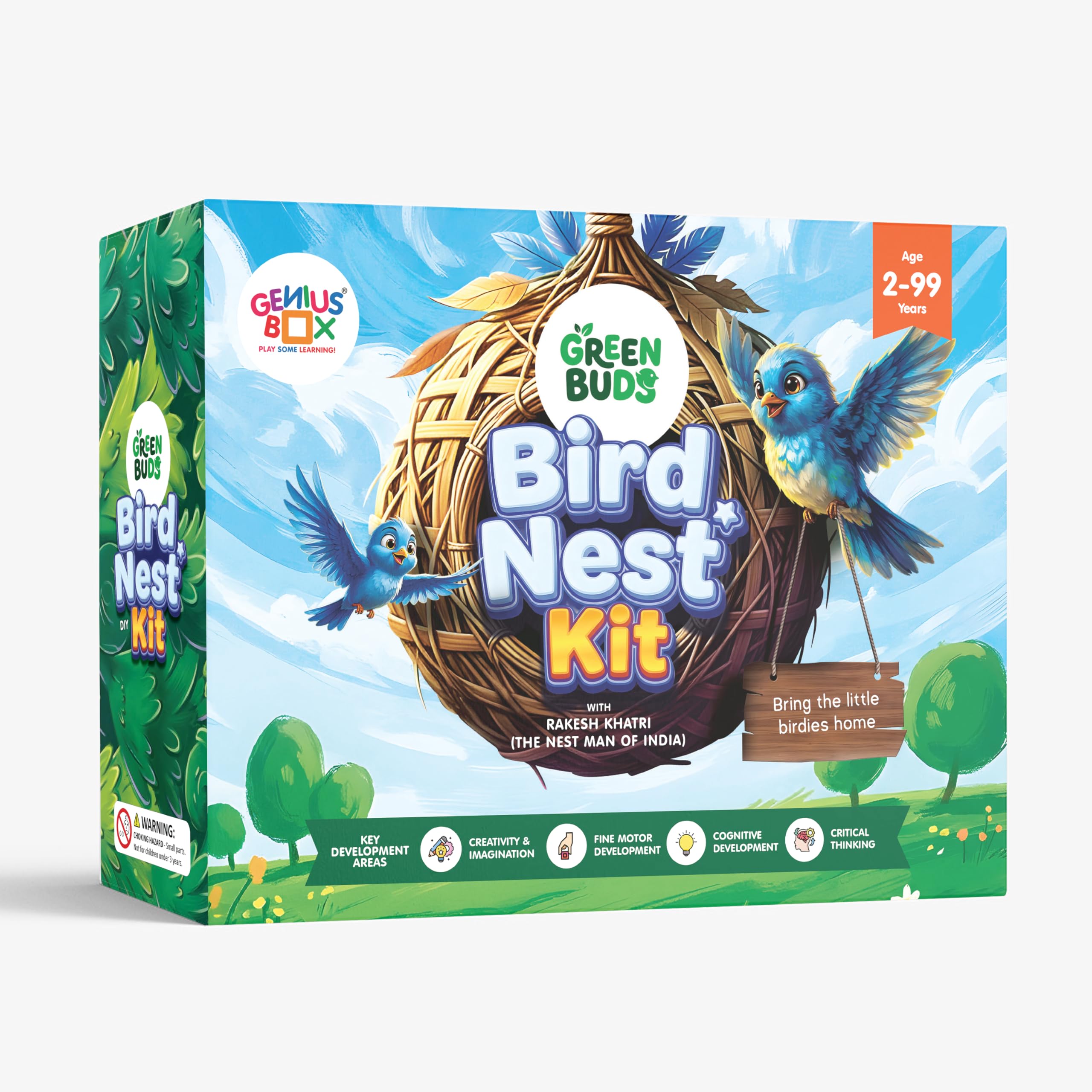 Genius Box Bird Nest DIY Kit Educational Learning Exiciting Activity for 2 Years and Up-image-49