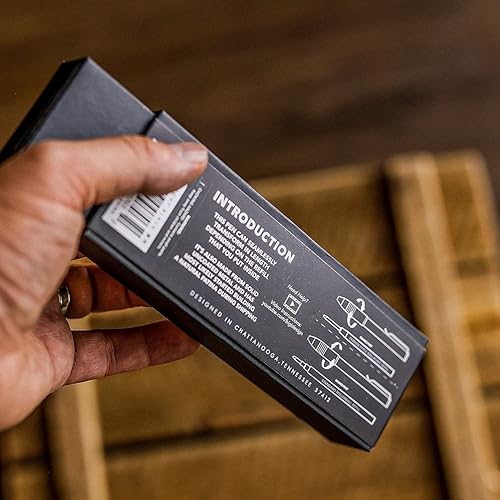 Miniatura 4 de BIG IDEA DESIGN Ti Pocket Pro el bolígrafo EDC de ajuste automático, titanio negro antiguo