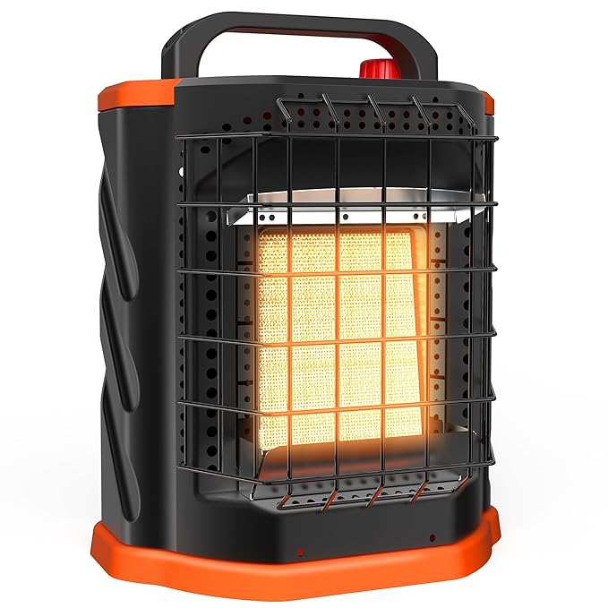 Fitfirst Portable Propane Heater - 9000 BTU Outdoor Tent Heater for Camping