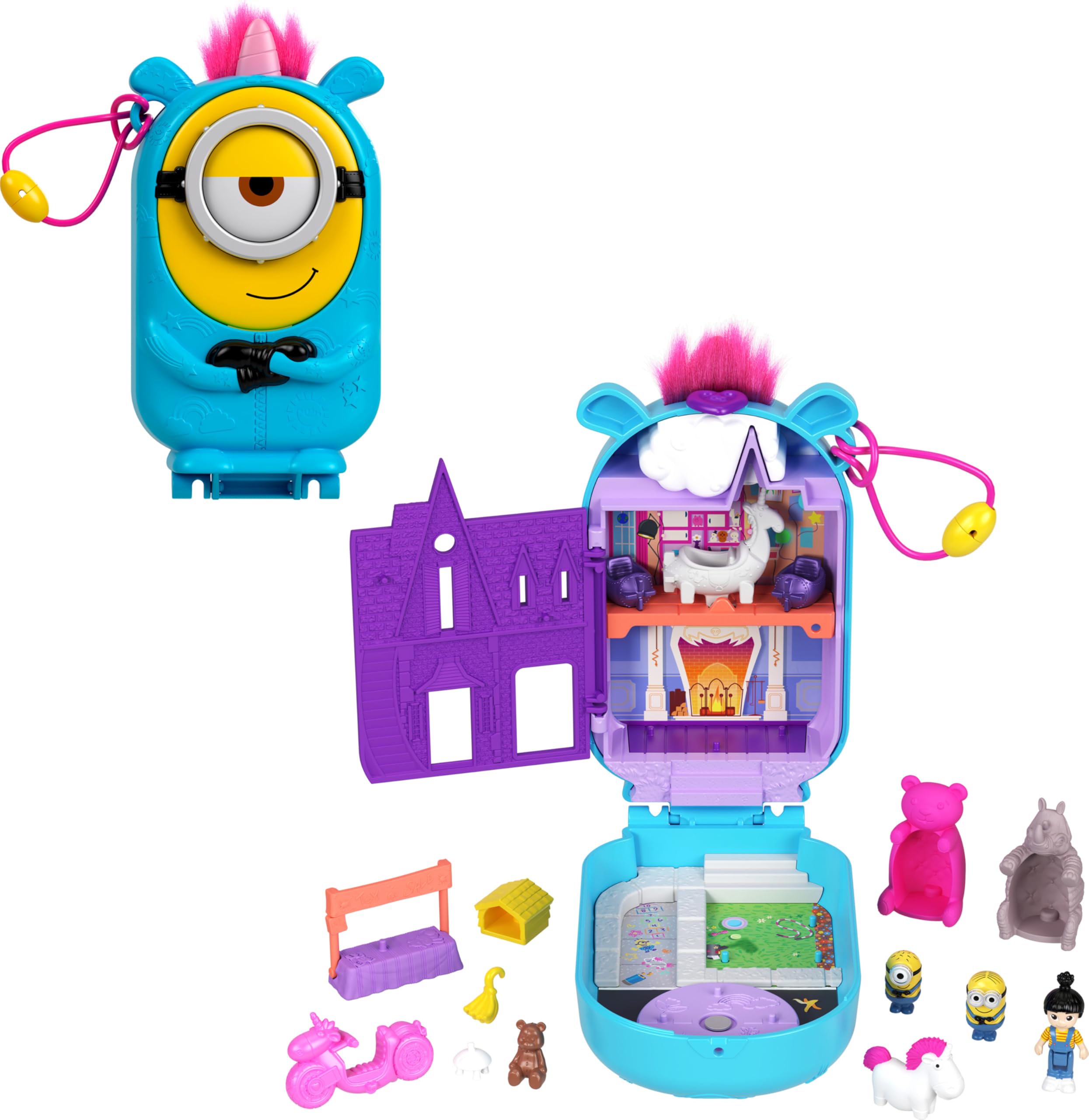 Polly Pocket Minions x Polly Pocket Collaboration Compact Doll Playset