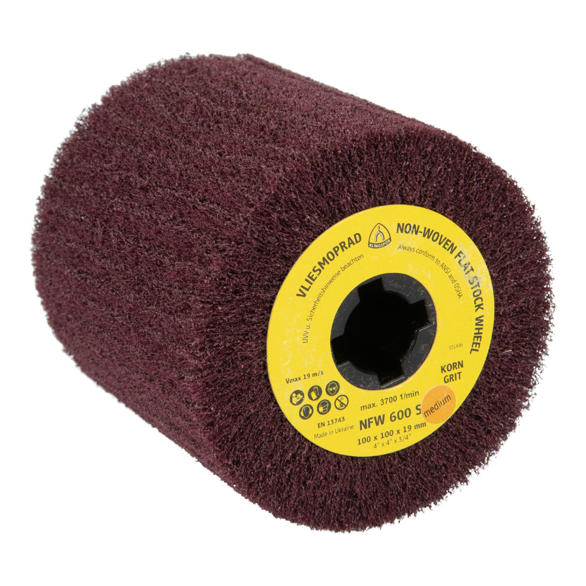 258896 Rodillos de Acabado, NFW 600 S, 100 x 100 x 19 mm, Medio