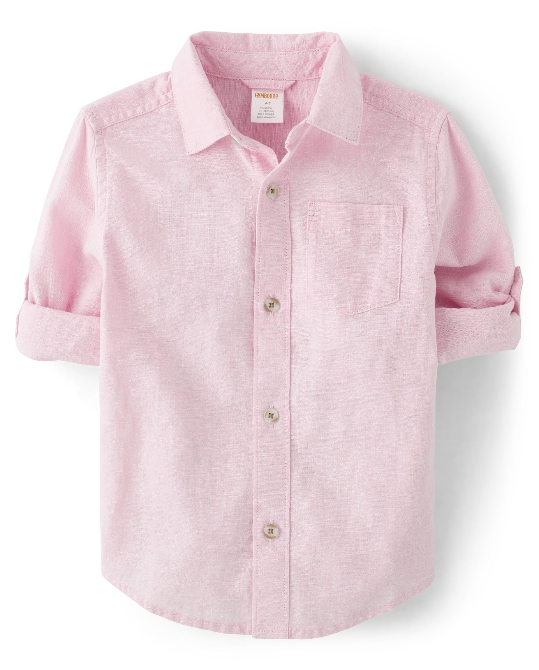 Gymboree Boys and Toddler Long Sleeve Linen Button Up Shirt