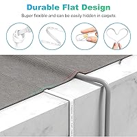 Vista 2 de Folishine Cable Ethernet Cat 6e de 10 pies, cable de red plano con conector RJ45 sin enganches para divisor Ethernet, PS4, Xbox, cable LAN de alta