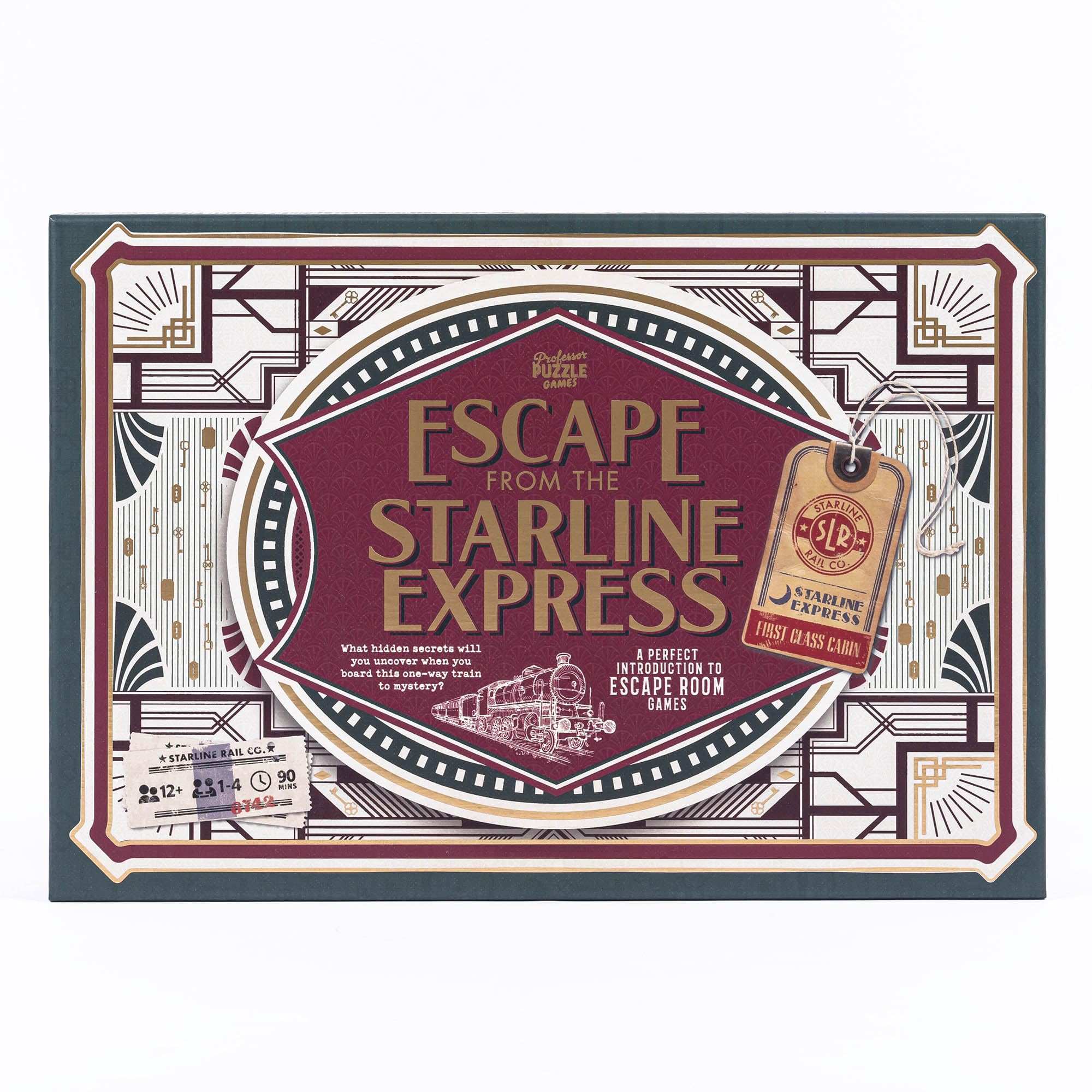 Puzzle pour enseignant : Escape from The Starline Express : 2ème édition – Escape Room Mystère du vol de train – À partir de 12 ans – Plus de 2 joueurs – 90 minutes