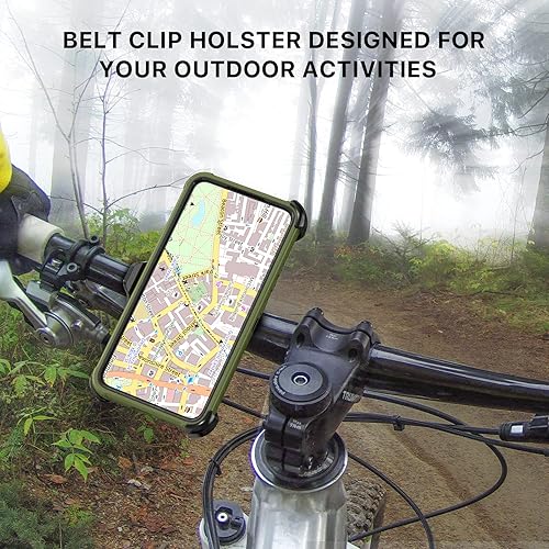 Miniatura 3 de MYBAT PRO - Funda a prueba de golpes de la serie Maverick para Samsung Galaxy S22 con funda de clip para cinturón de 6.1 pulgadas, funda protectora