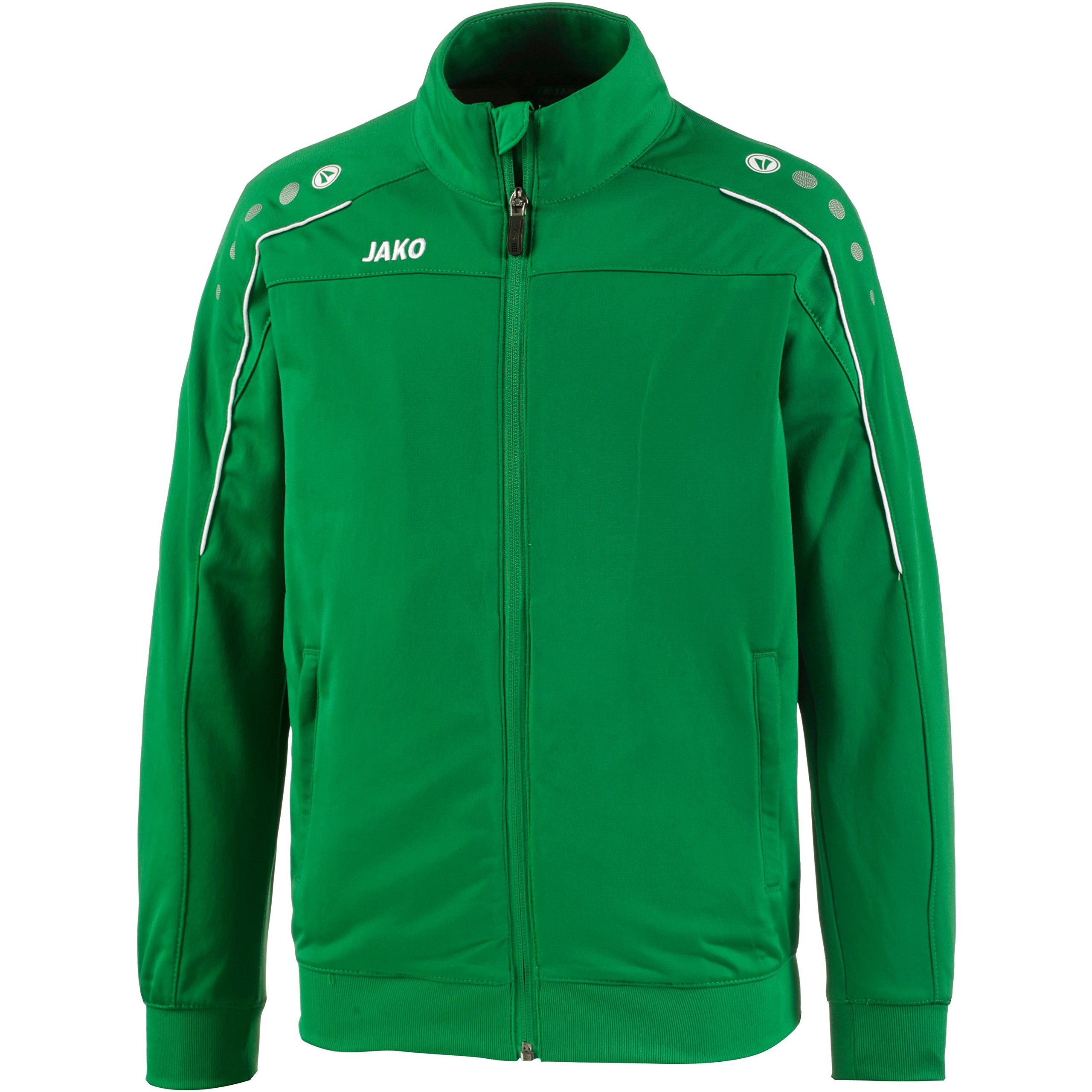 JAKO Children's Classico polyester jacket., Children's, Polyester jacket, 9350, Sports green, 140 (EU)
