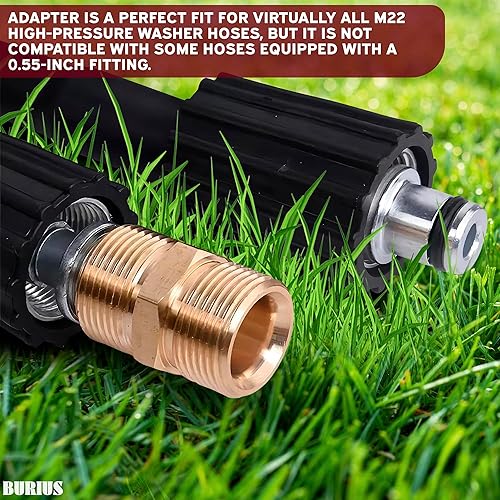 Miniatura 9 de Adaptador de conexión rápida para lavadora a presión, adaptador M22, kit de conectores de manguera de lavado a presión, juego de conexión rápida de