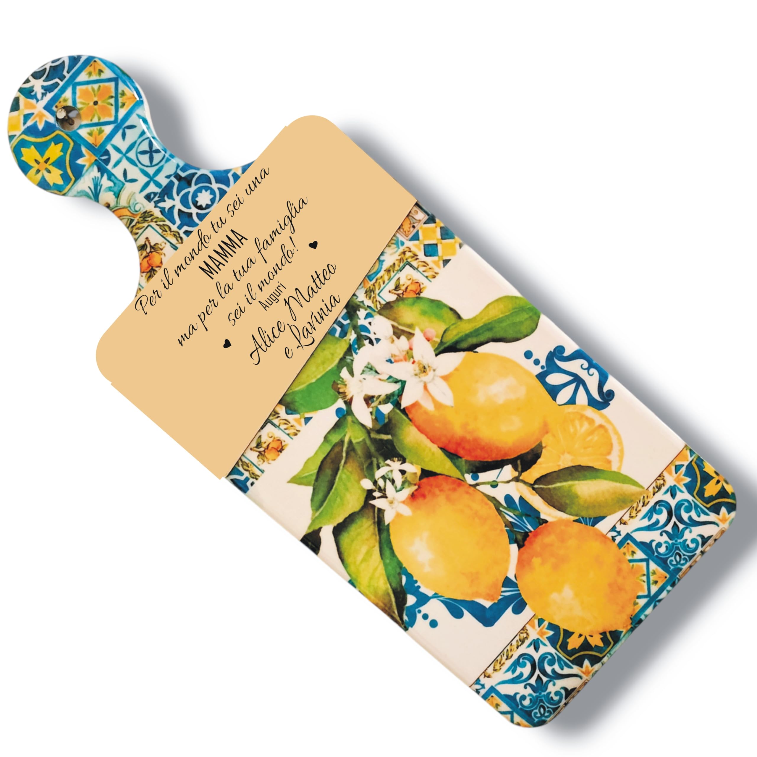 Tagliere Personalizzato in Ceramica - Idea Regalo Festa festa della Mamma, Regalo Nonna, Cucina, Compleanno, Natale (Mamma)– Lo Realizzo®