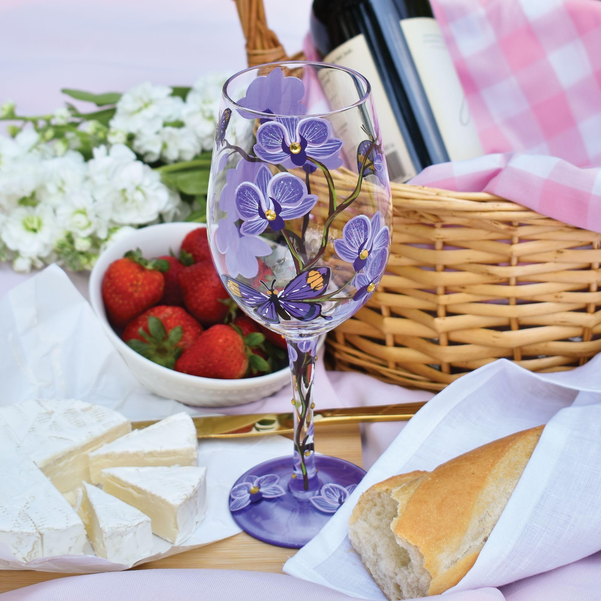 Enesco Copa De Vino Mariposas