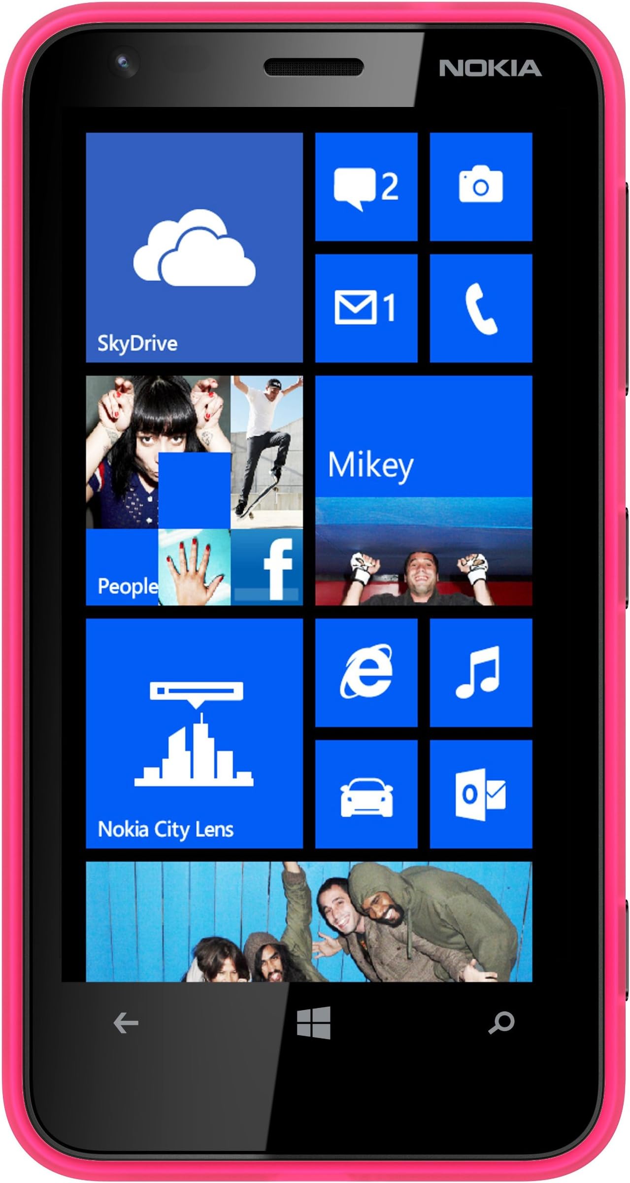 Lumia 620 Sim Free Windows Smartphone - Magenta