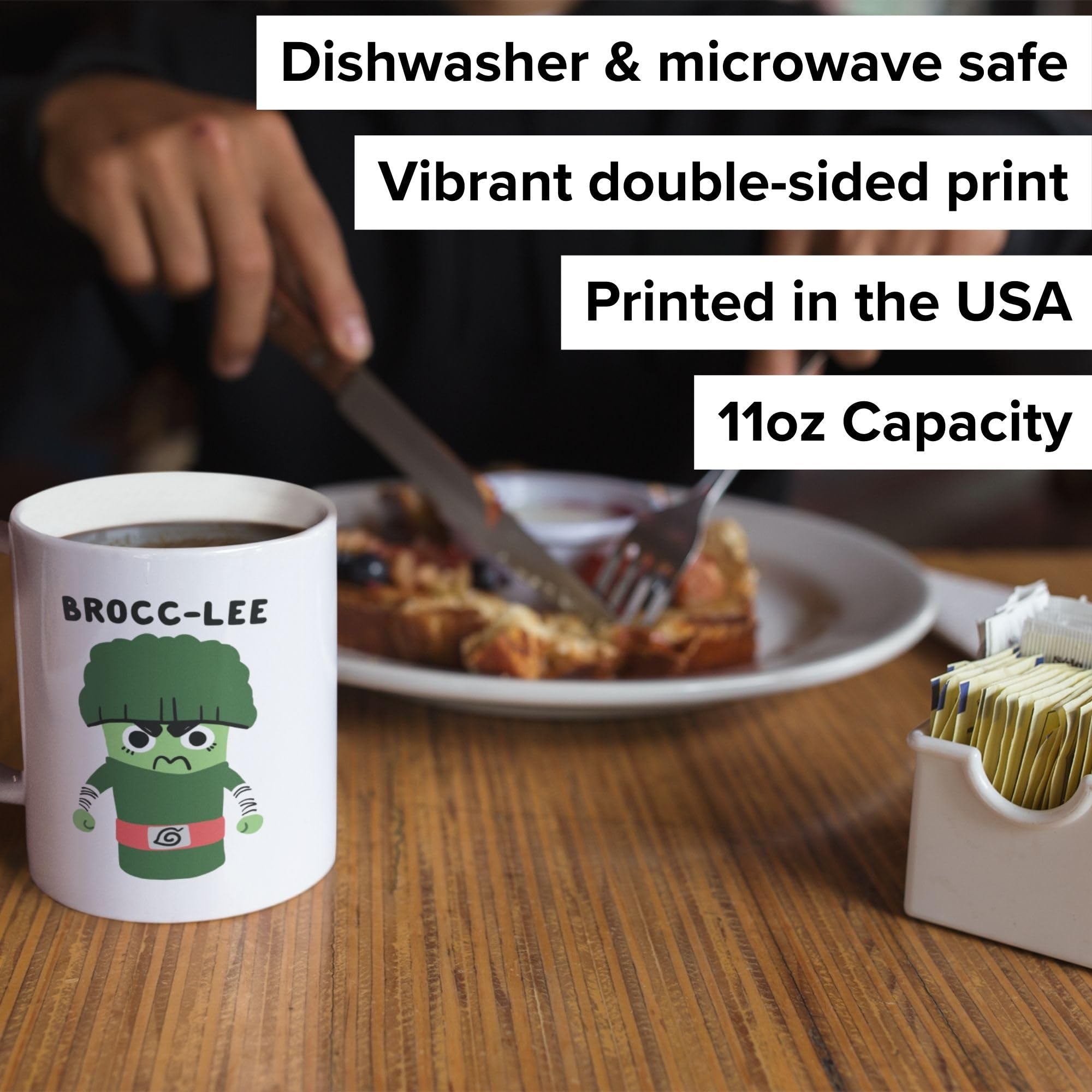 Amazon.com: LookHUMAN Ceramic Brock-Lee Funny Coffee Cup - Naruto