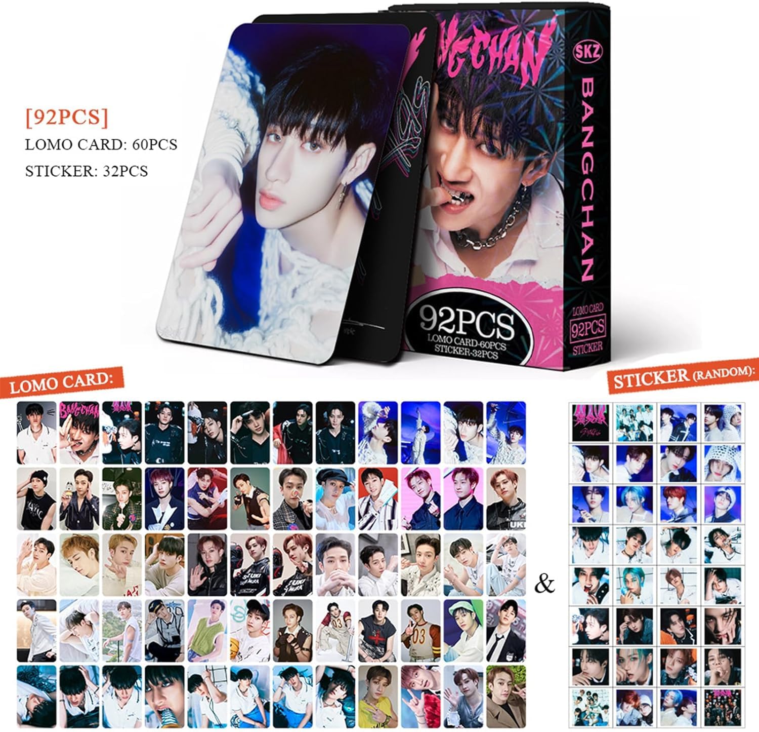 K-POP タレントカード 9枚セット Bang Chan Bang Chan Official Photocard Stray Kids The 3rd Album 5 Star