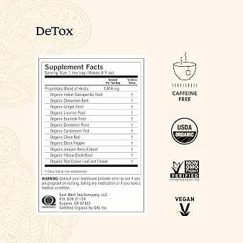 Yogi Herbal DeTox Variety Pack, 16 Tea Bags (3 Pack)