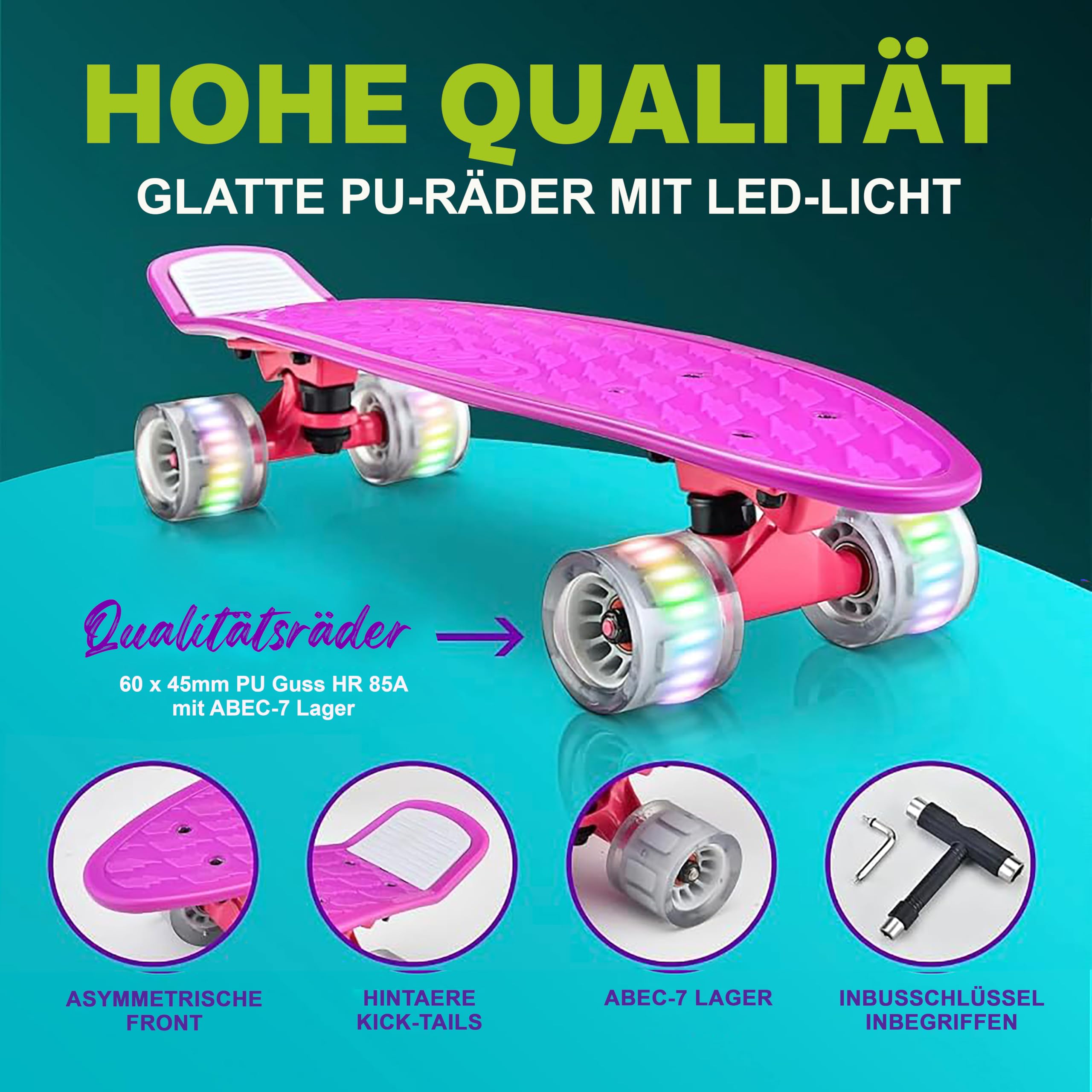 Amazon | 【Hurtle スタンダード スケートボード】 15cm PPデッキ