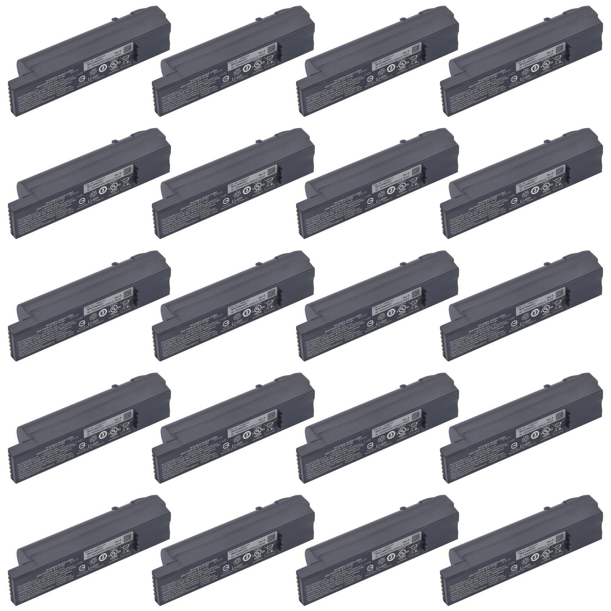 20Pack DS8178 Replacement Battery for Zebra 8100 Series Scanners DS8100 DS8170 DS8178 BTRY-DS81EAB0E-00 BTRY-ZDS81EAZB0E-00 71-176890-01 82-176890-01 Barcode Scanner Battery Capacity 3.7V 2500mAh