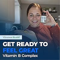 Vista 7 de Complejo de vitamina B con vitamina C y ácido fólico (Folato) - 8 vitaminas B de alta potencia: B1, B2, B3, B5, B6, B7, vitamina B12 + biotina